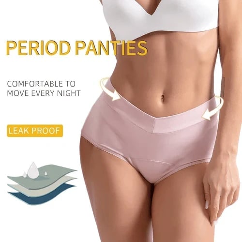 🩲  NOW! 🔥 High-Waisted Leak Proof Period Panties – Absorbent, breathable & odor-control – up to 3 tampons worth of protection – comfortable for all-day wear 🩸