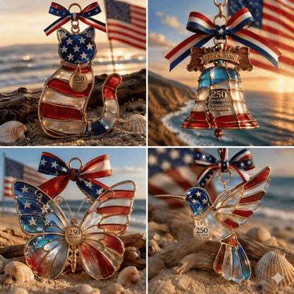 🔥Last Day 49% OFF- America 250th Anniversary Patriotic Stained Ornament