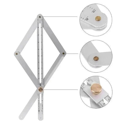 🔥Multifunctional Woodworking Diagonal Ruler
