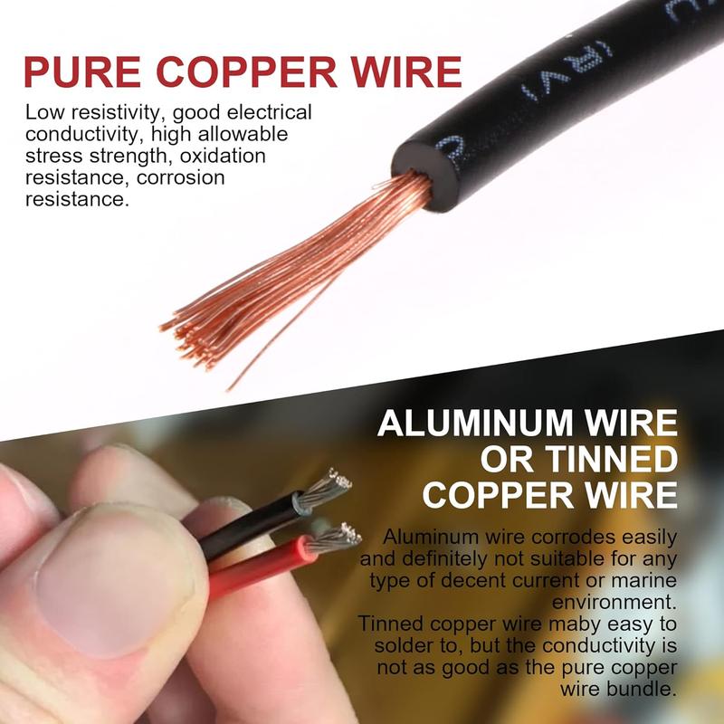 ⚒️18 AWG Waterproof Male/Female Electrical Connectors—Suitable for truck, motorcycle, marine, and other wire connections.