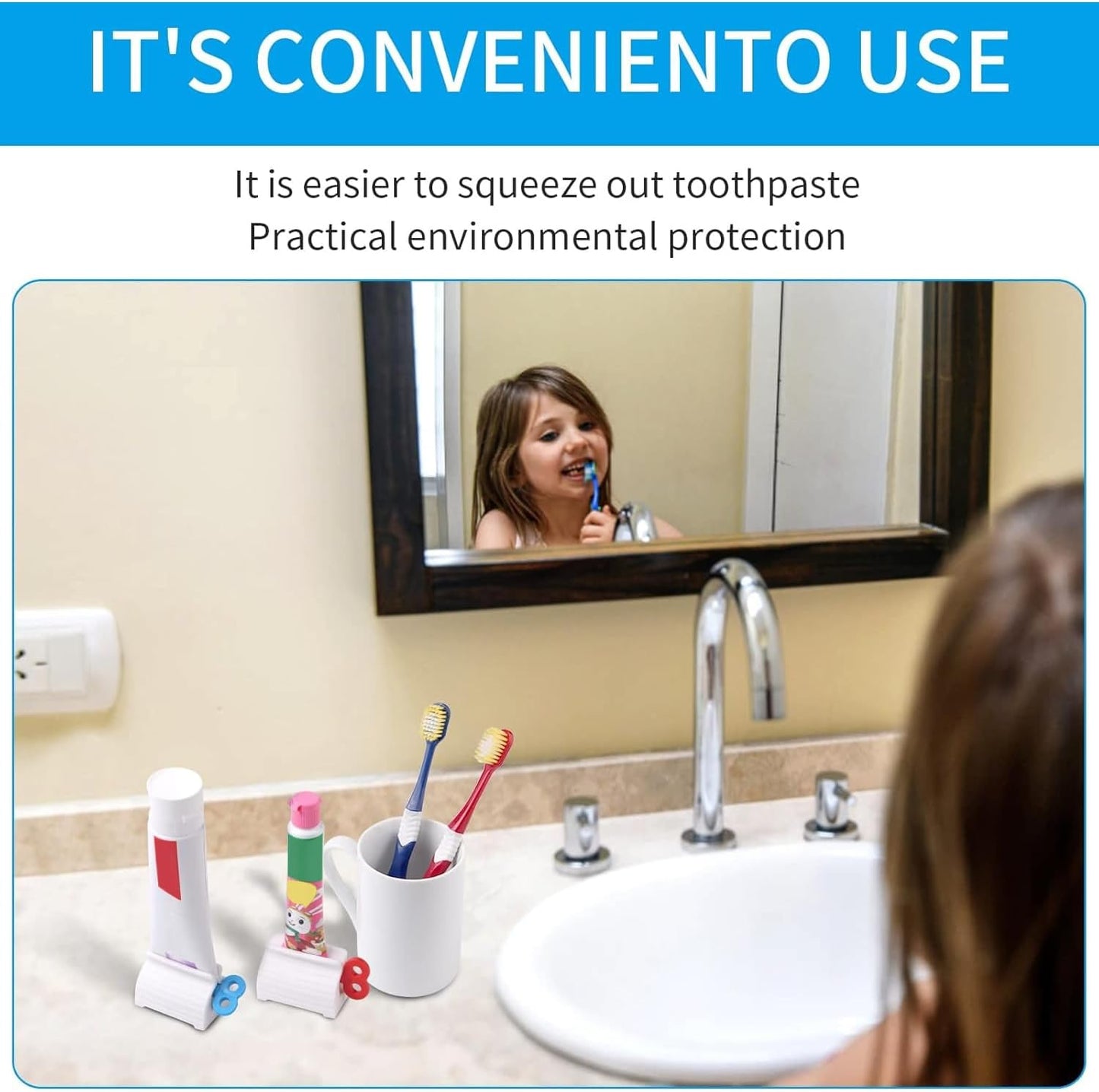 🦷 Rotating Tube Toothpaste Dispenser  ✨