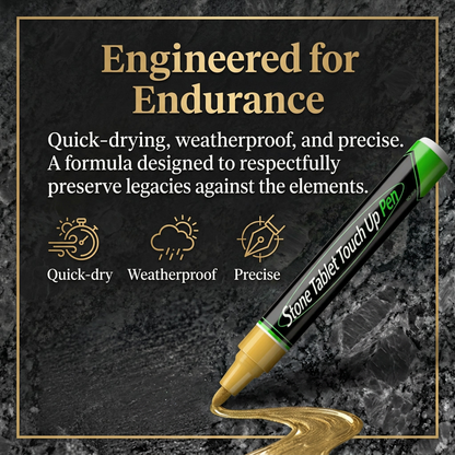 🐦Golden Tombstone Marker Pen for Restoring Faded Grave Inscriptions