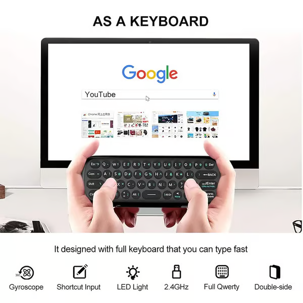 W1 Air Mouse Romote Control with Keyboard