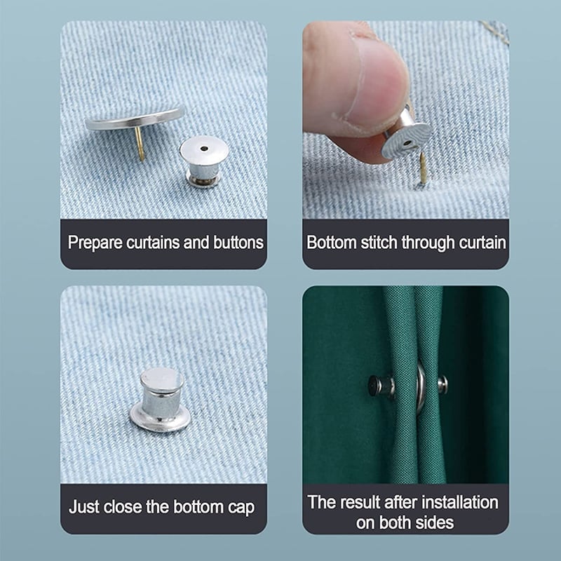 Magnetic Curtain Clip - 4 PAIR/SET