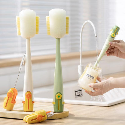 😫Stop the Hidden Germs!🧴5-in-1 Bottle Cleaning Brush (Multifunctional)