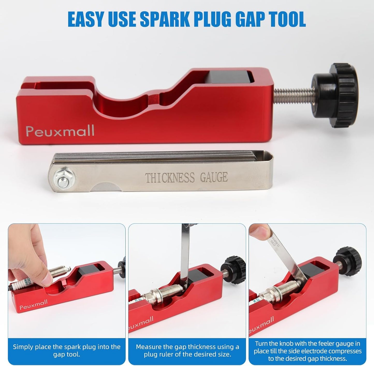 🛠️Spark Plug Gap Tool with Feeler Gauge