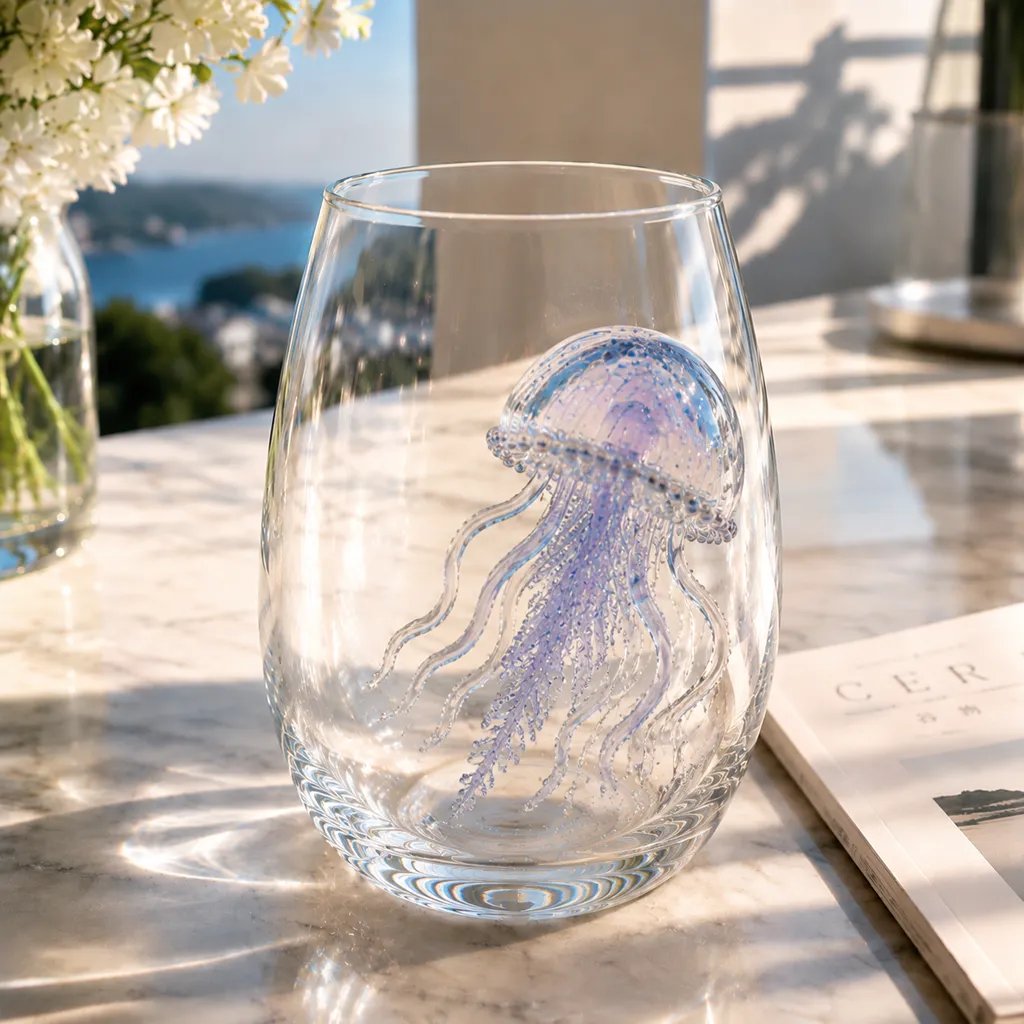 🌊 3D Ocean Animal Artisan Glassware Collection