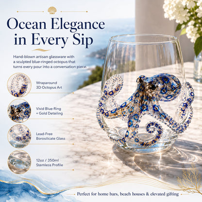🌊 3D Ocean Animal Artisan Glassware Collection
