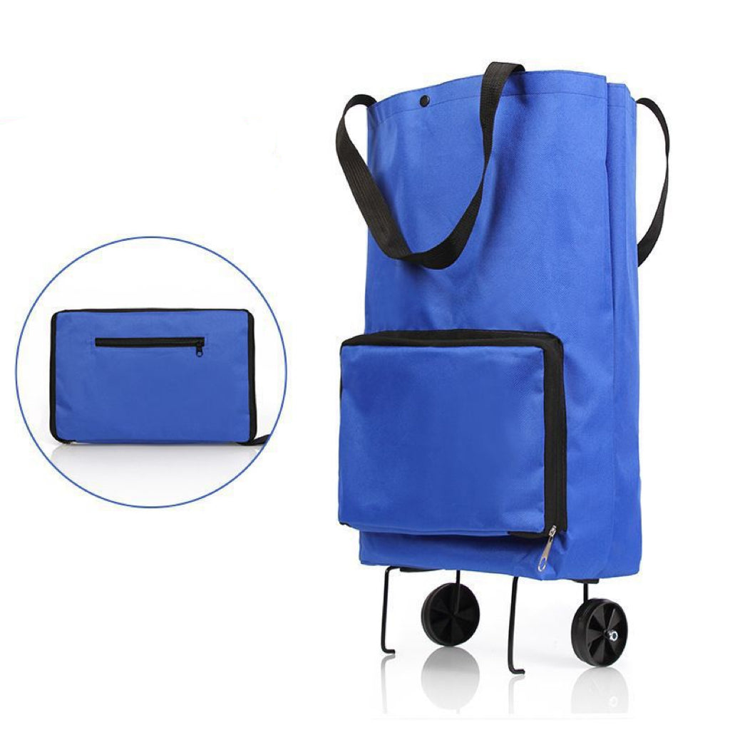 🛍️✨ Convertible shopping tote – hides wheels, holds 20kg, expands with zipper!