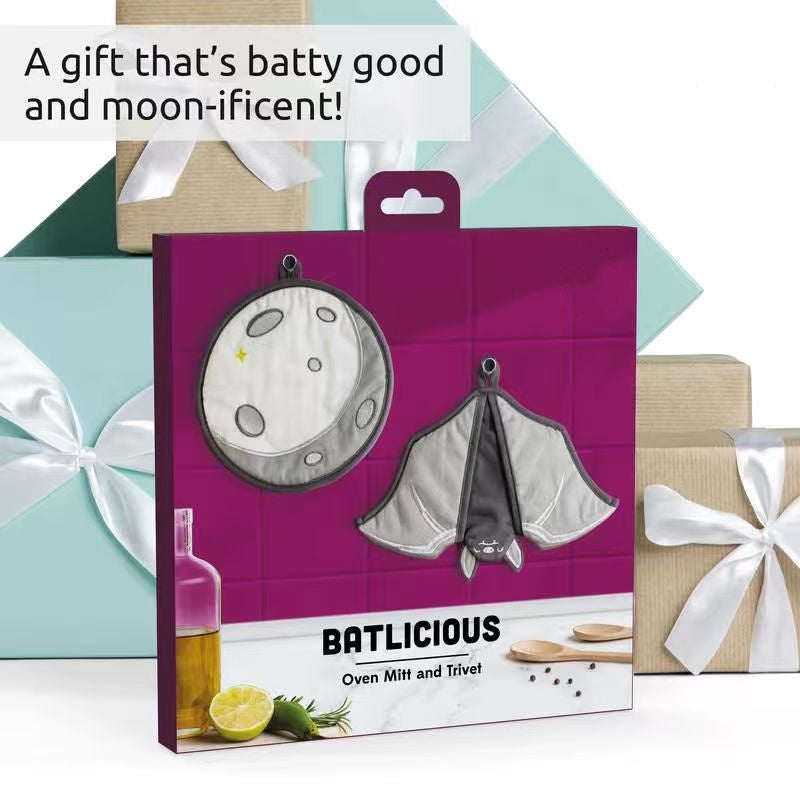 🦇Batlicious Oven Mitts & Pot Holders Set