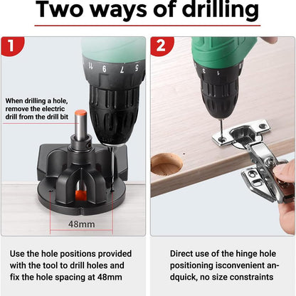 Woodworking 35mm Hinge Hole Opener Cabinet Door Hinge Punching Locator Hinge Drilling Installation Auxiliary Tool