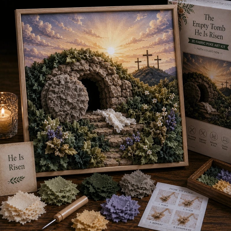 ✝️3D Christian Fabric Poke Art Kit
