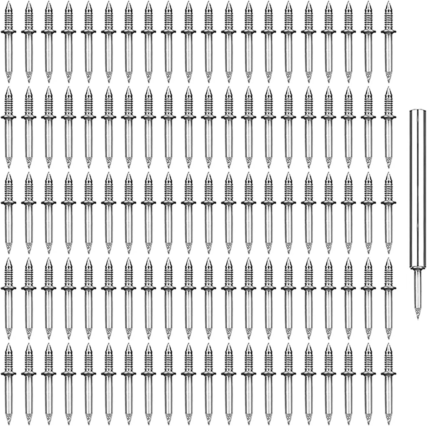 Seamless 2-Sided Nails for Wood