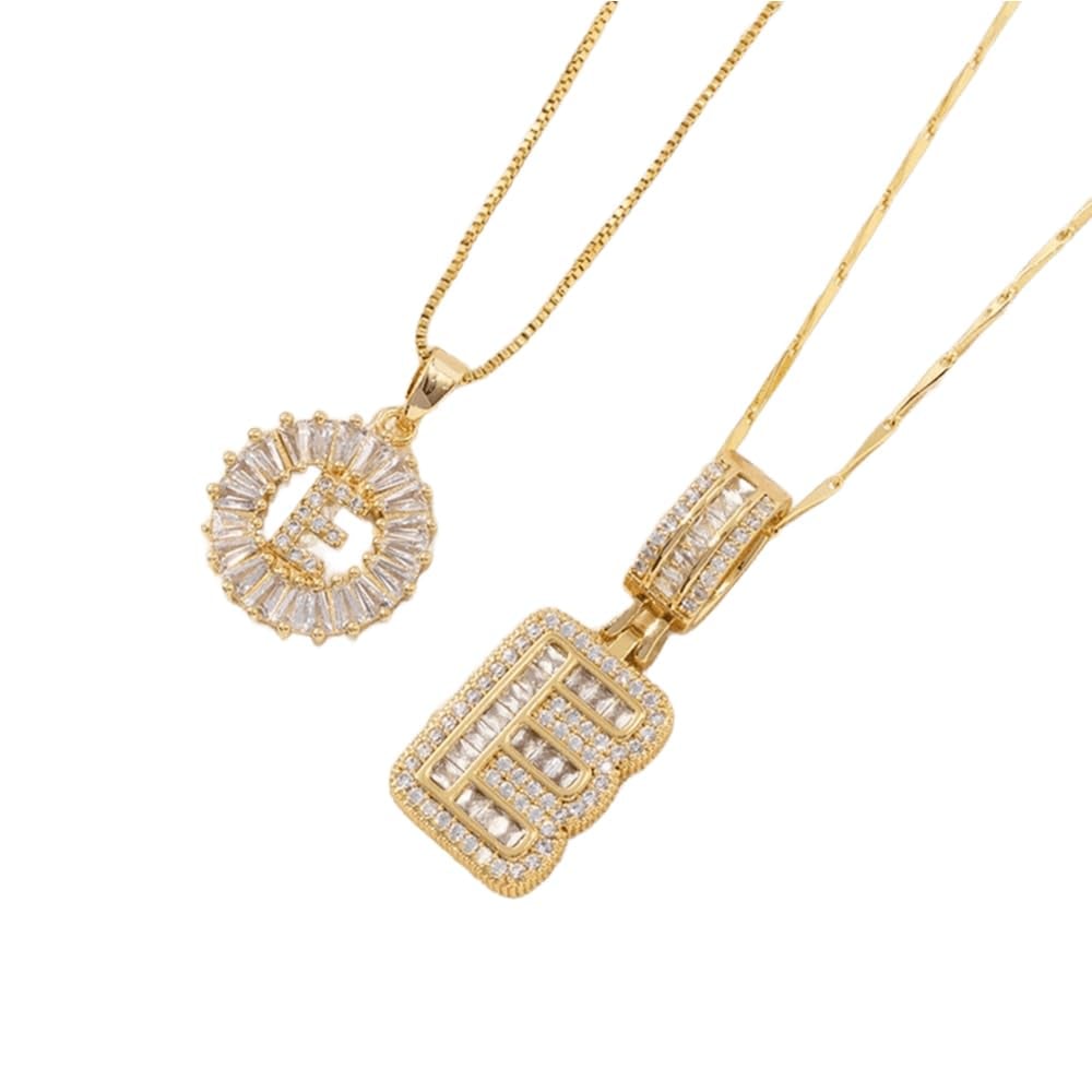 🔥Initial Letter Pendant Necklaces - 2 Pack