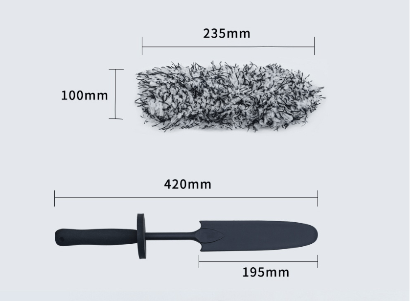 Wheel Barrel Brush, Cleaning Brush for Wheels, 1 Pack
