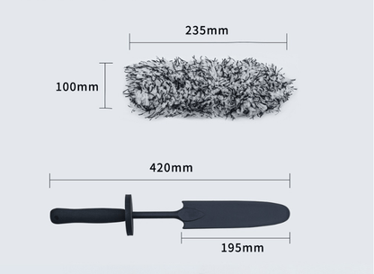 Wheel Barrel Brush, Cleaning Brush for Wheels, 1 Pack