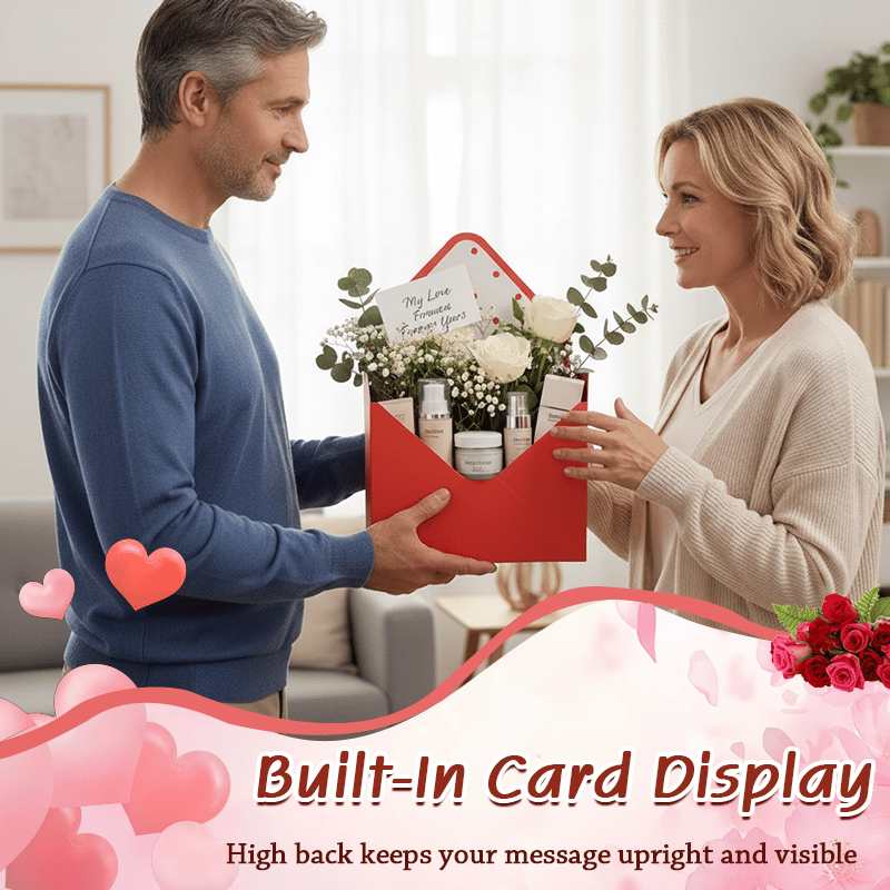 ❤️Valentine’s Day Open-Top Gift Basket Box