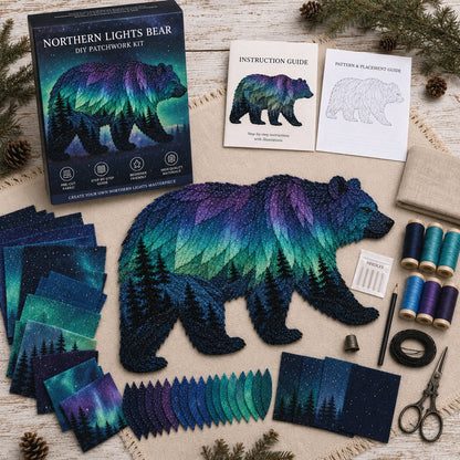 Northern Lights Wildlife DIY Patchwork Kit