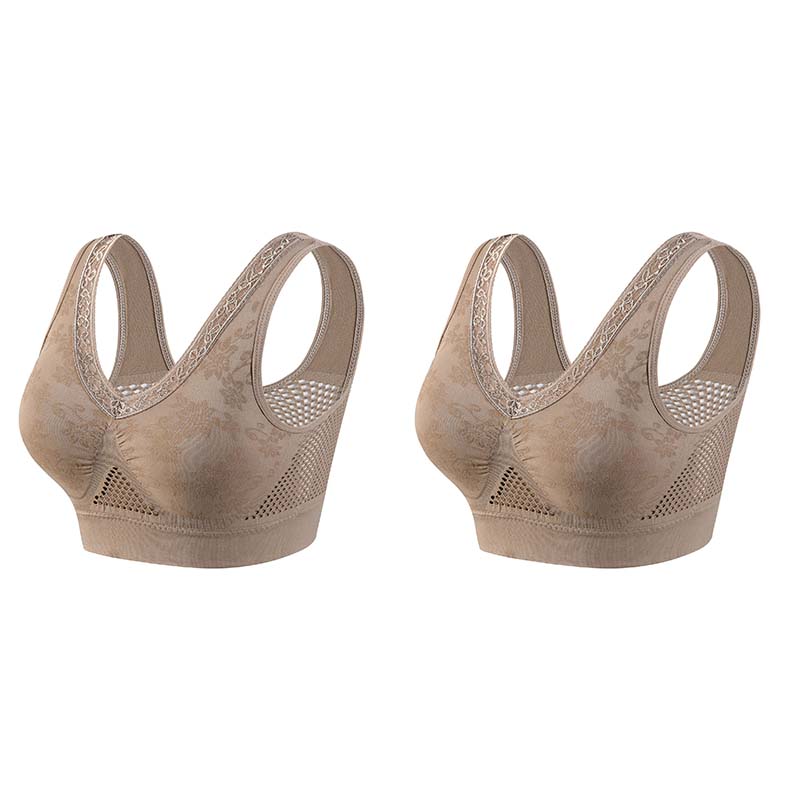 🏆 Last Day Special Price ! 💐 Buy One Get One Free 🎁 🌸 Pure Cotton Buttonless Comfy Lifting Bra