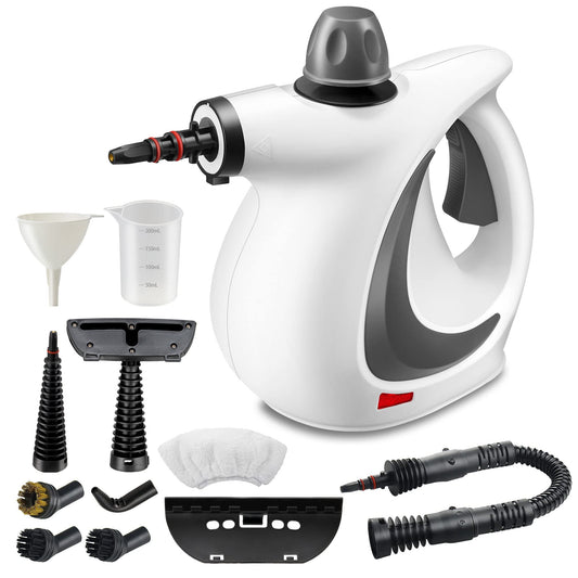 Handheld Pressurized Steam Cleaner | 11-Piece Accessory Set for Home & Car Deep Cleaning