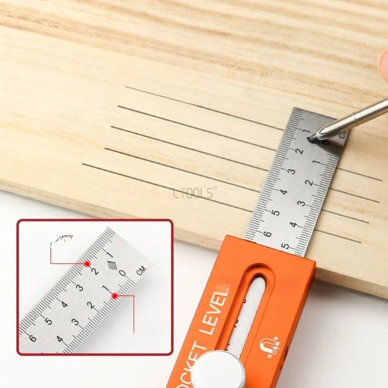 🔥LAST DAY 49% OFF - 🛠️Multifunctional Marking Level Ruler