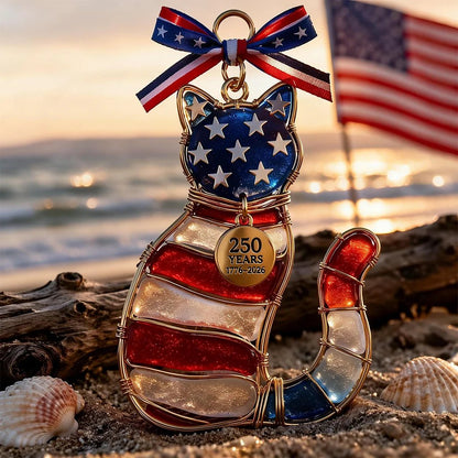 🔥Last Day 49% OFF- America 250th Anniversary Patriotic Stained Ornament