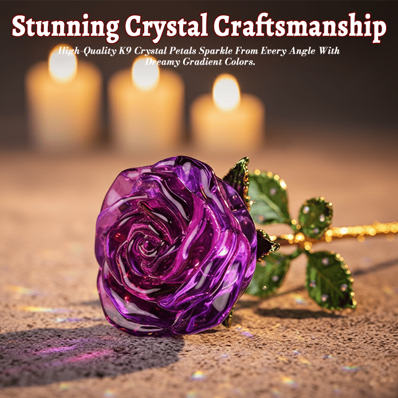 🔥Valentine‘s Hot Sale💕🌹Forever Blooming Crystal Rose