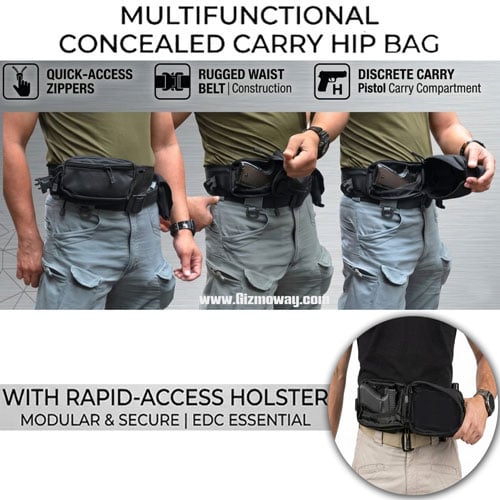 🔥LAST DAY 49% OFF - Multifunctional Concealed Carry Hip Bag with Rapid-Access Holster