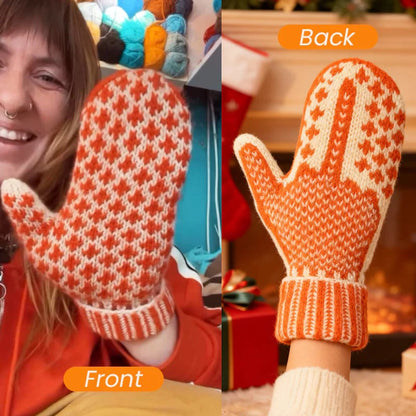 🎅 The Naughty List Mittens | Cozy Knit with a Hidden Attitude 🖕✨