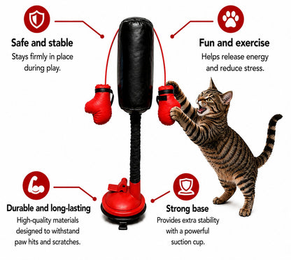 Mini Cat Punching Bag