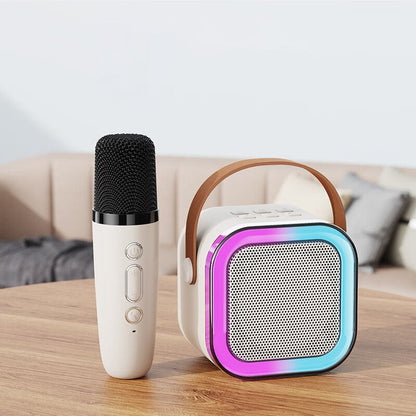 Mini Bluetooth Karaoke Speaker with Wireless Microphones