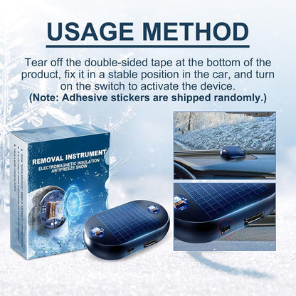🔥❄️2025 Newest Electromagnetic Snow and Ice Prevention Device (Solar Powered)