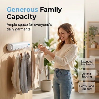 🎉Retractable Multi-Line Clothesline Dryer