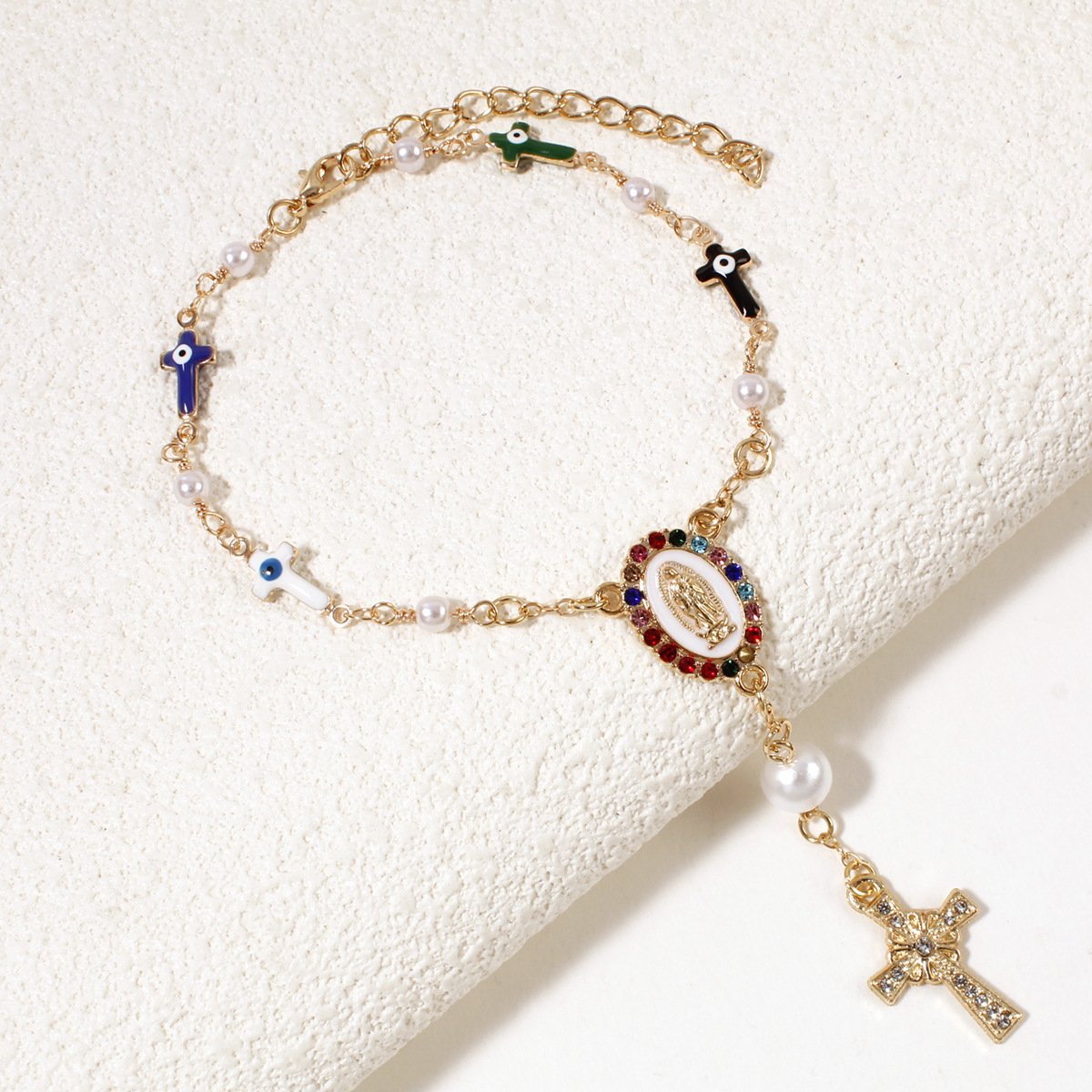 🚗Unique Retro Steering Wheel Rosary Pendant