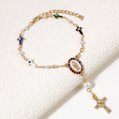 🚗Unique Retro Steering Wheel Rosary Pendant