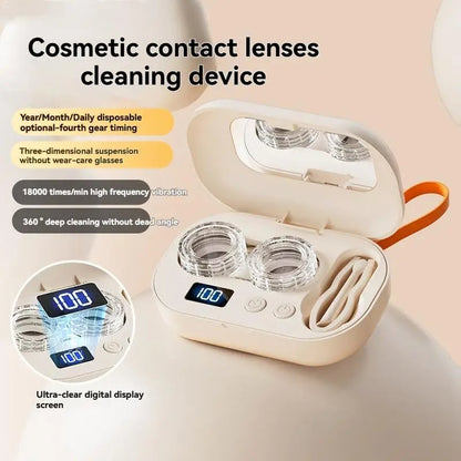 Ultrasonic Contact Lens Cleaner Rechargeable