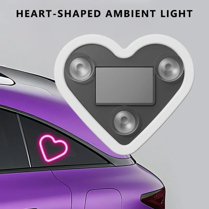 🔥Last Day Promotion 49% OFF🔥 - Solar Powered Wireless LED Heart Shape C-Pillar Neon Light