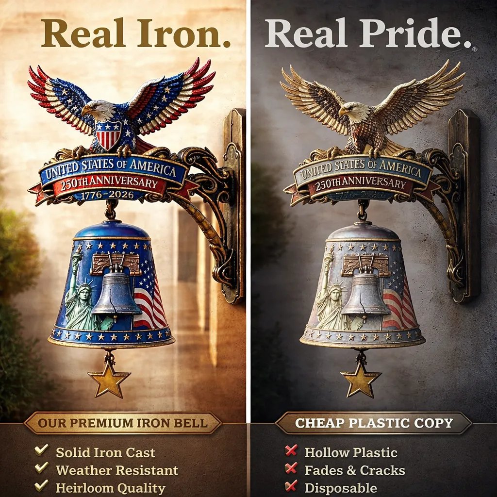 USA 250th Anniversary Patriotic Wall Bell | ✨ 50% OFF & Free Shipping