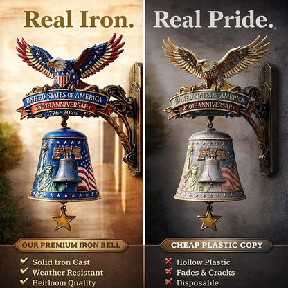 USA 250th Anniversary Patriotic Wall Bell | ✨ 50% OFF & Free Shipping