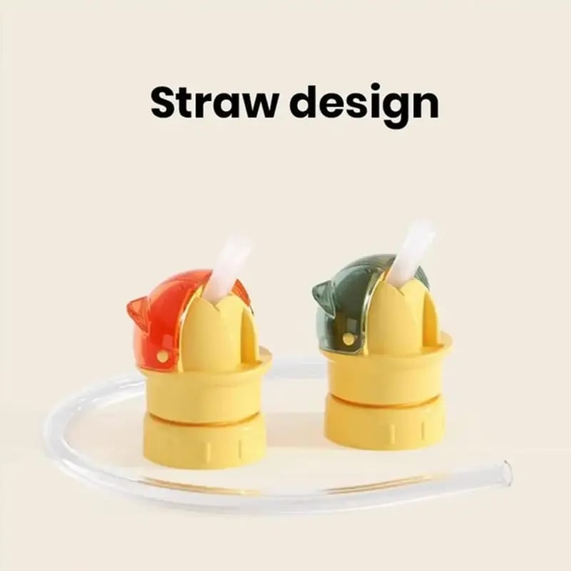🔥Water Bottle Spout Conversion Cap with Straw | Universal Fit for Juice & Water Bottles | Spill-Proof Flip Top Cover for Toddlers & Children