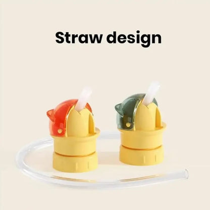 🔥Water Bottle Spout Conversion Cap with Straw | Universal Fit for Juice & Water Bottles | Spill-Proof Flip Top Cover for Toddlers & Children