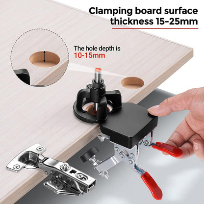 Woodworking 35mm Hinge Hole Opener Cabinet Door Hinge Punching Locator Hinge Drilling Installation Auxiliary Tool