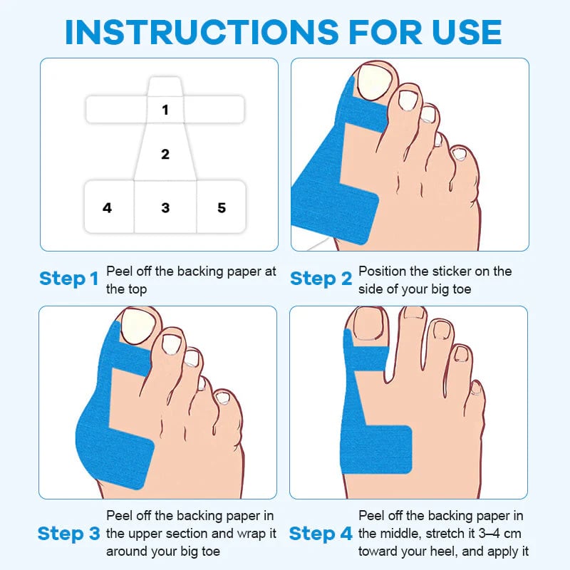 🔥Pre-Cut Kinesiology Tape for Correcting Bunions