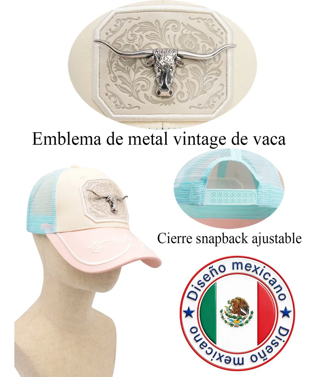 Pink Yellowstone Style Western Hat with Bull Pin