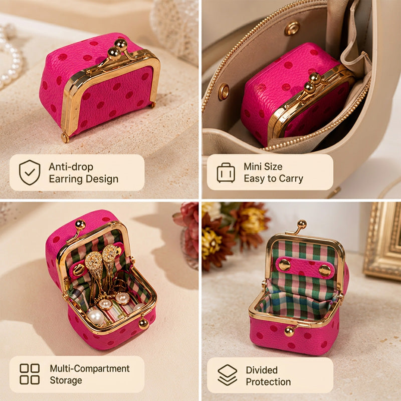 Mini Polka Dot Jewelry Box🎀