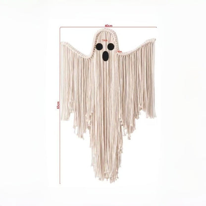 🎃Woven Halloween Ghost Wall Decoration – Ghost Hanging Ornament👻