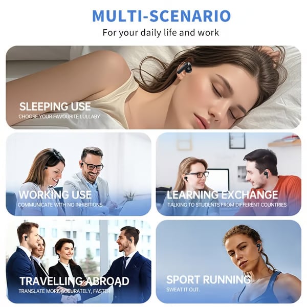 🎧Wireless Bluetooth Translation Earphone With LED display screen(Fit iOS & Android)