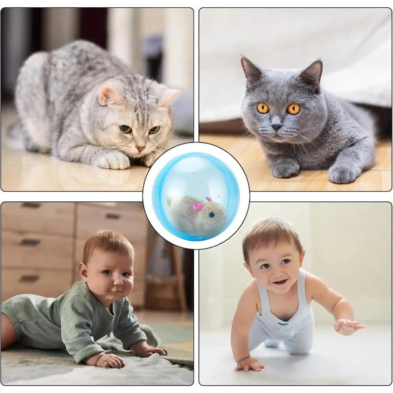 Self-Rolling Interactive Cat Ball