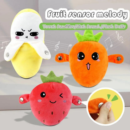 🔥💖Interactive Music Plush Toy Set🍌🍓🥕