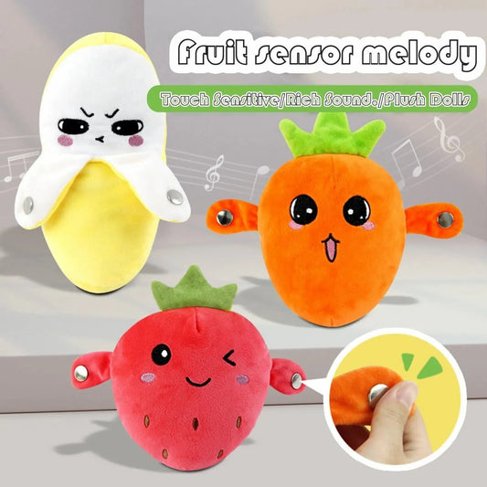 🔥💖Interactive Music Plush Toy Set🍌🍓🥕